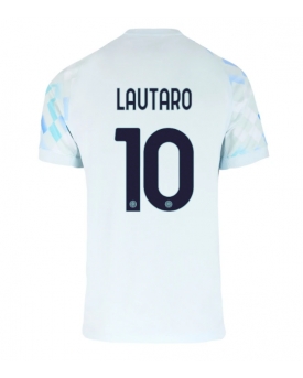 Billige Fotballdrakt Inter Milan Lautaro Martinez #10 Replika Bortedrakt 2025-26 Kortermet Billige Fotballdrakt Inter Milan Lautaro Martinez #10 Replika Bortedrakt 2025-26 Kortermet